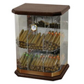 The Franklin 150 Count Acrylic & Wood Display Humidor w/ 6 Bins & Hygrometer